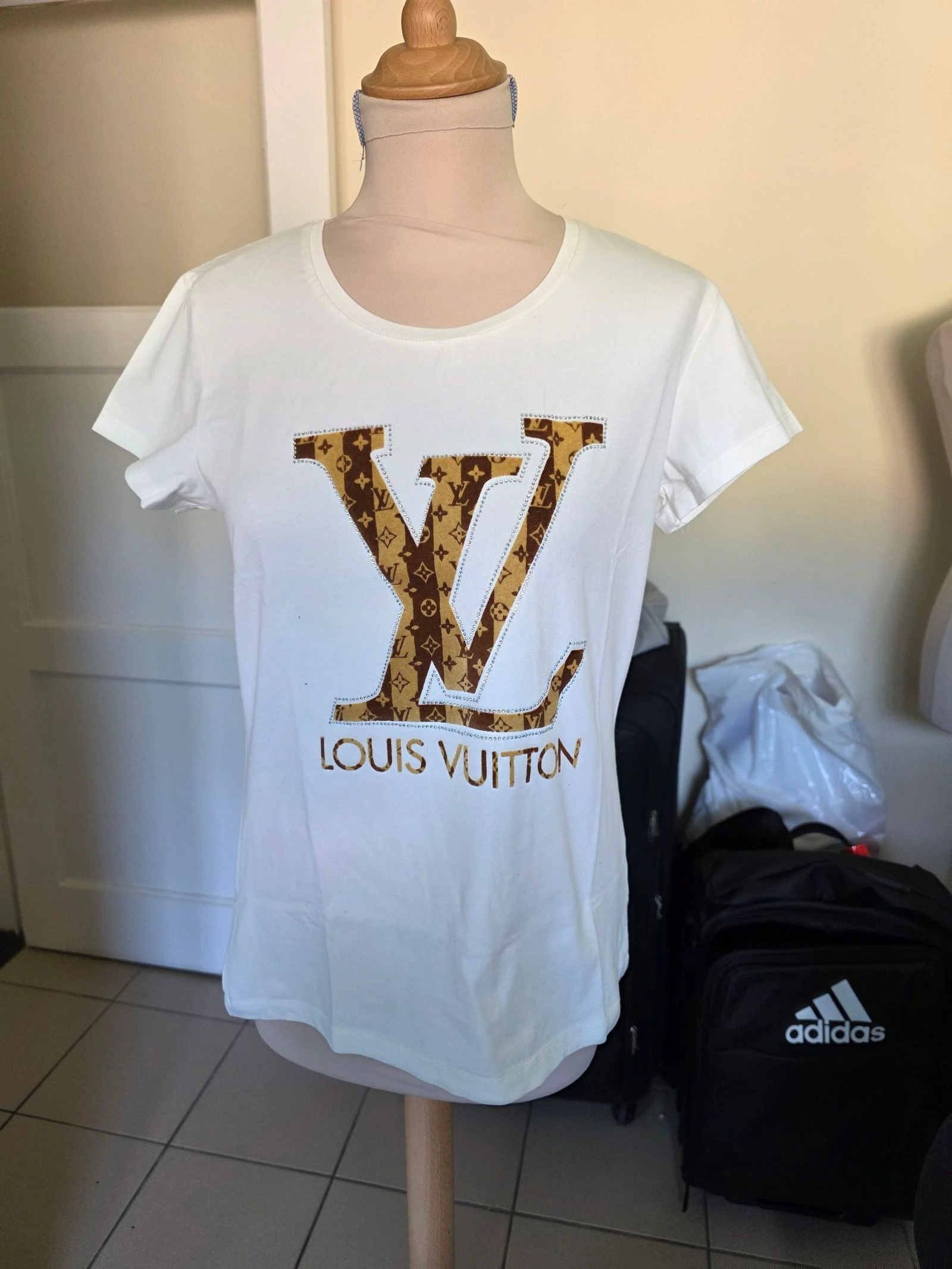 T-Shirt blanc avzc motif 